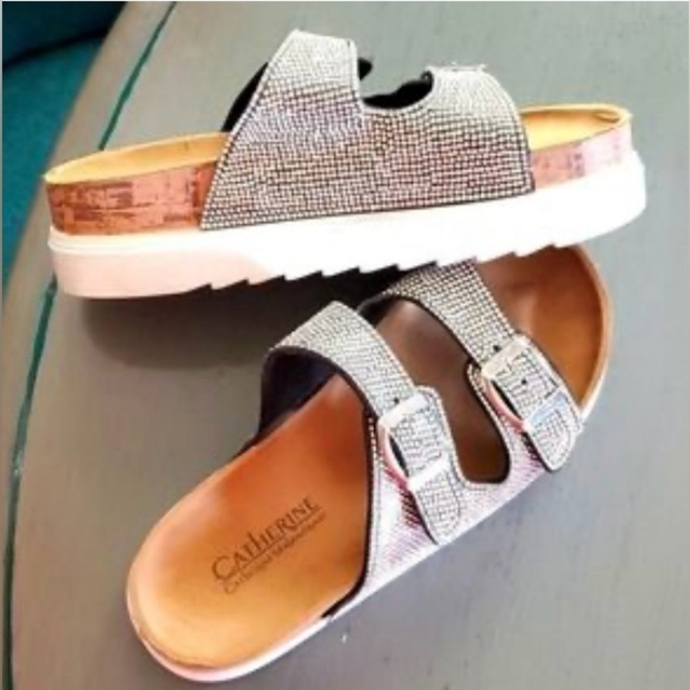 Catherine Malandrino Sparkling Rose Sandals